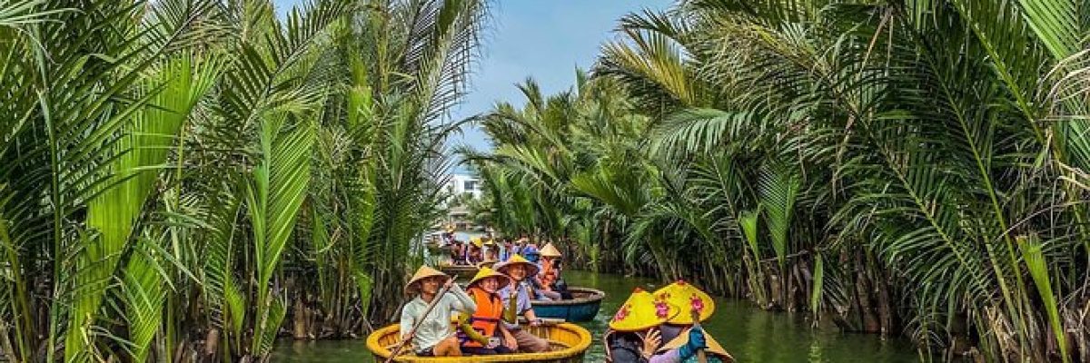 Coconut Basket Boat Adventure in the Water Coconut Forest