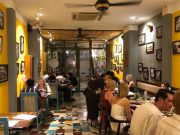 Busy dining atmosphere inside Gujarat Saigon Indian Restaurant