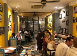 Busy dining atmosphere inside Gujarat Saigon Indian Restaurant