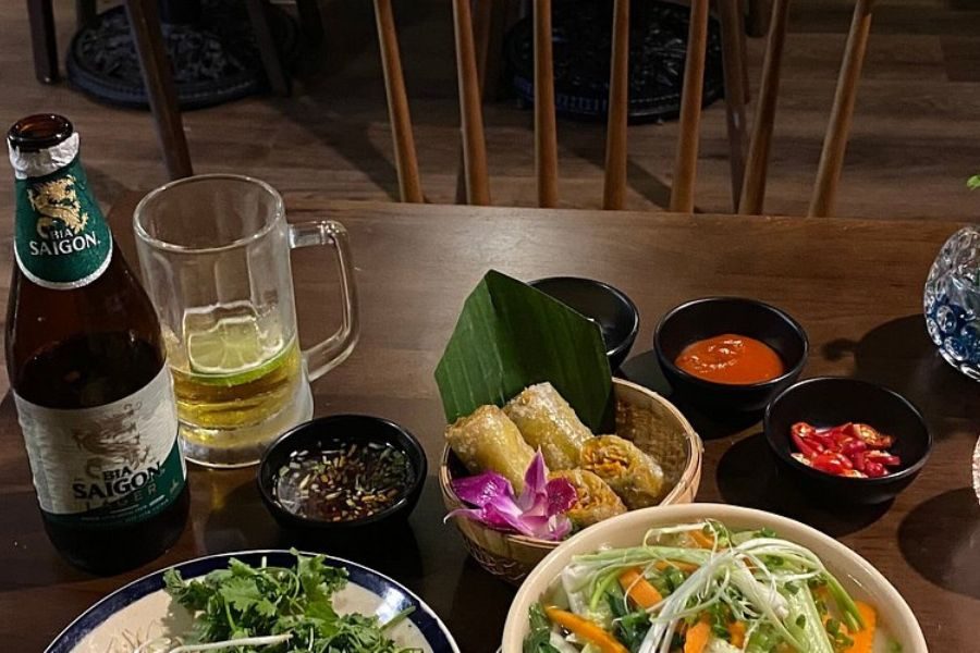 Vietnamese and Indian shared dishes served at Mama Masala Saigon
