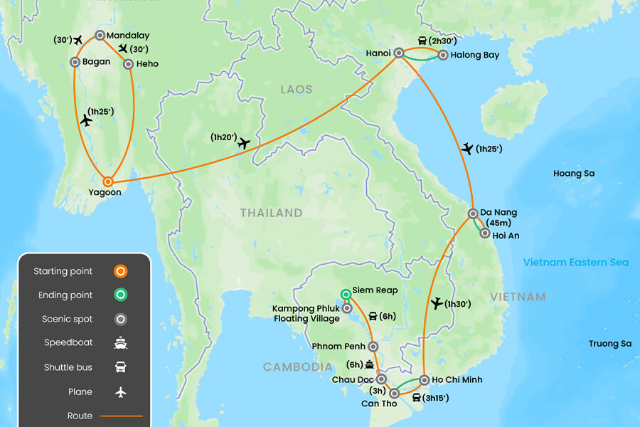 Direct And Connecting Flights From Myanmar To Vietnam