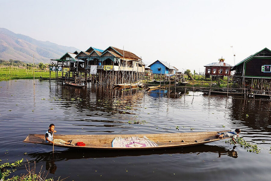 Inle Lake floating villages