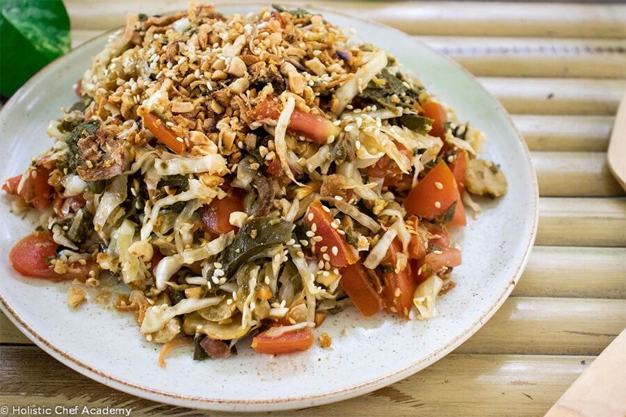 Laphet Thoke – Fermented Tea Leaf Salad in myanmar restaurants in vietnam