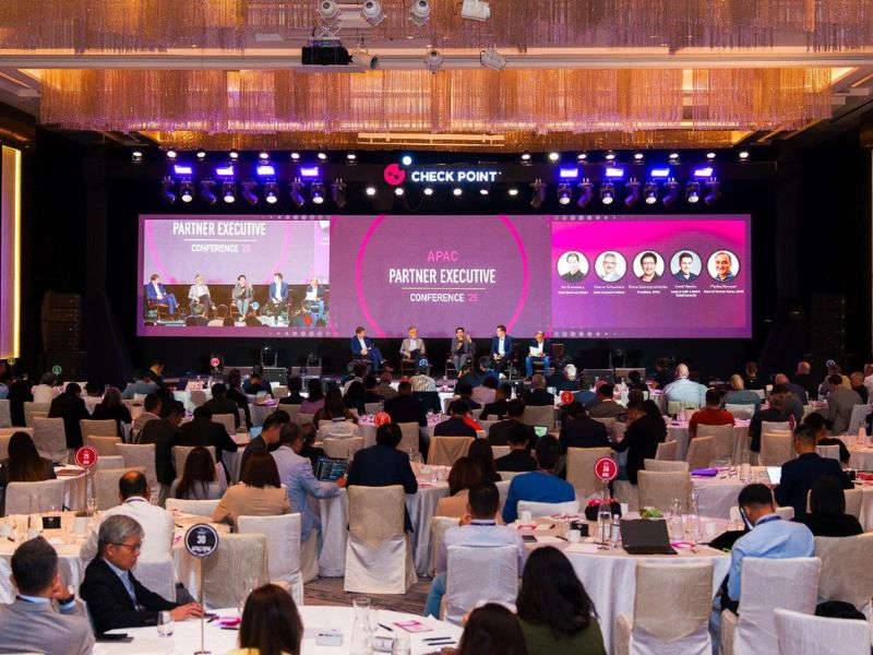 Corporate conference setup for MICE event in Hanoi