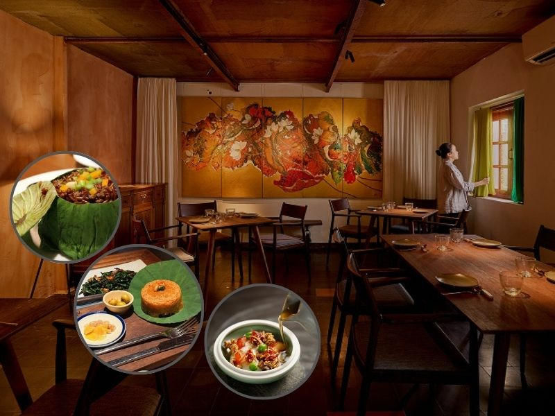 Hum Vegetarian restaurant interior and plant-based dishes