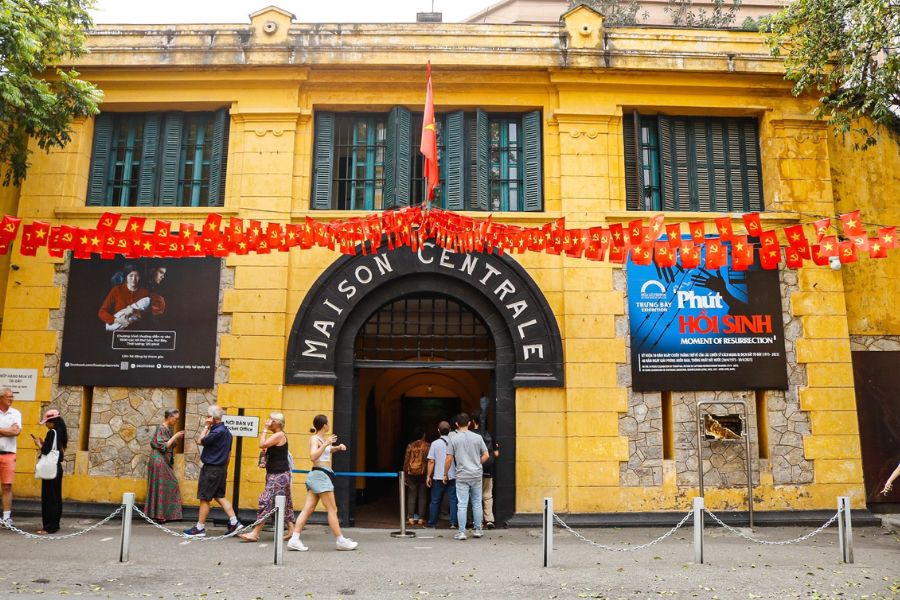 Entrance of Maison Centrale Hoa Lo Prison Museum