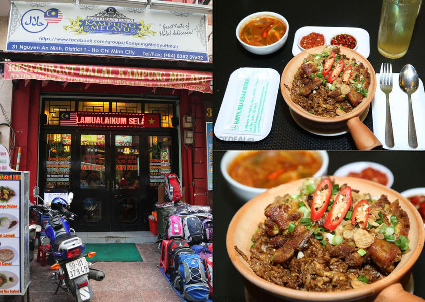 Kampung Melayu halal Malaysian restaurant and beef rendang dish