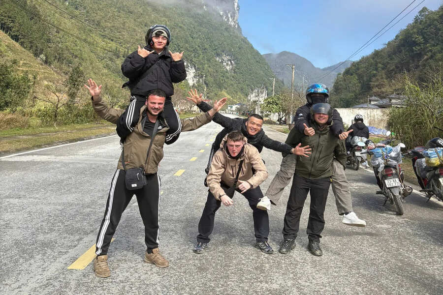Tourists check in at Ha Giang Loop
