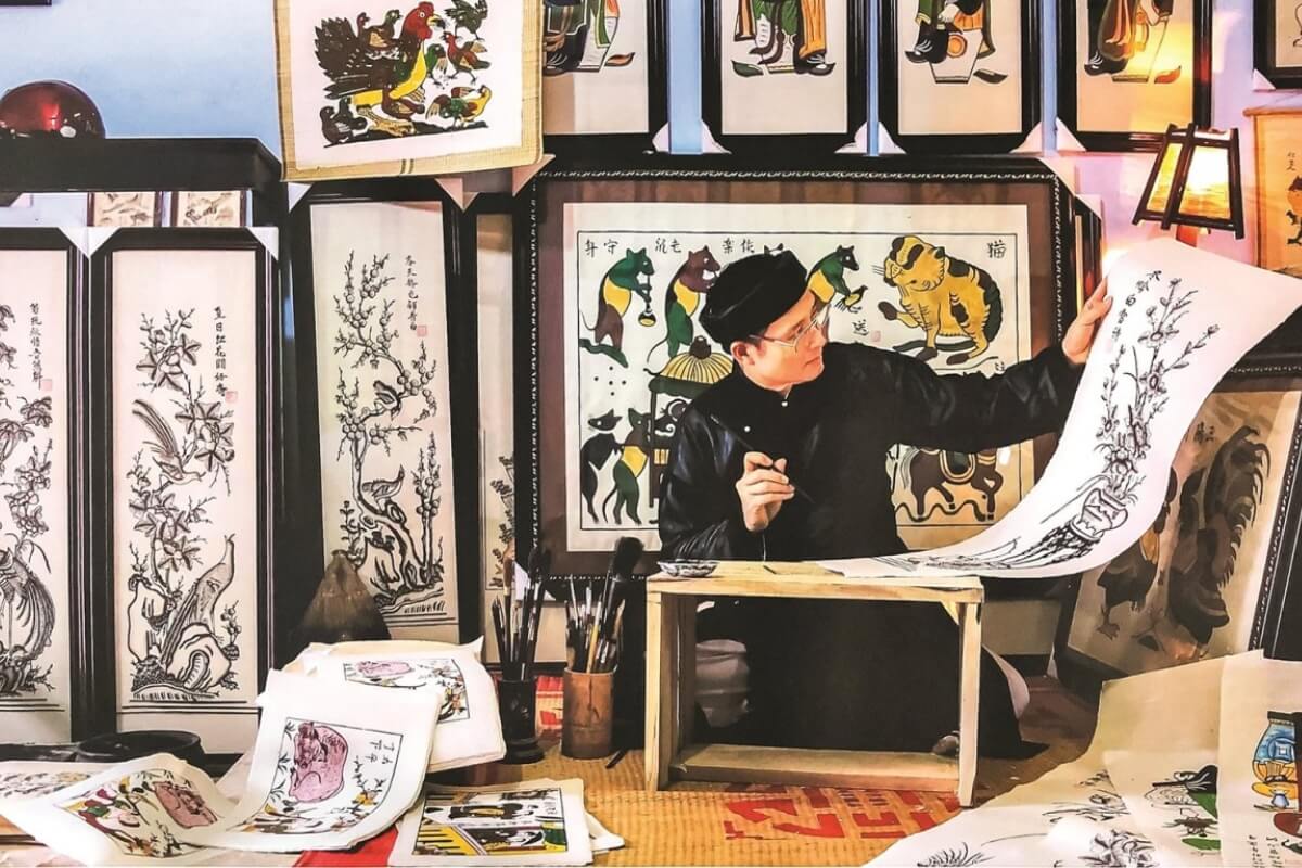 Dong Ho Folk Paintings - top what to buy in hanoi tour