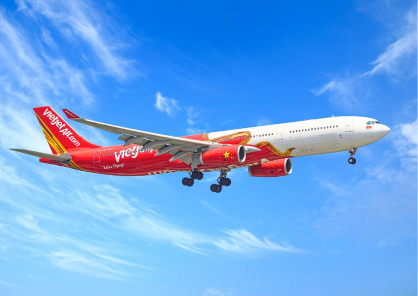 Vietjet Air aircraft operating India Vietnam direct flights