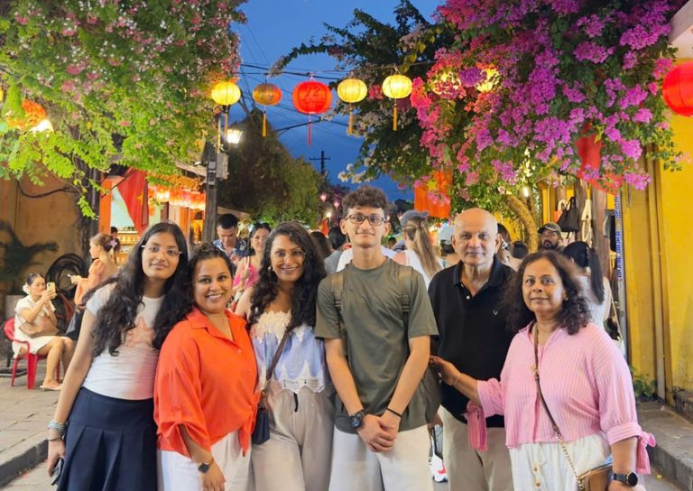 Indian family group tour in Hoi An Ancient Town