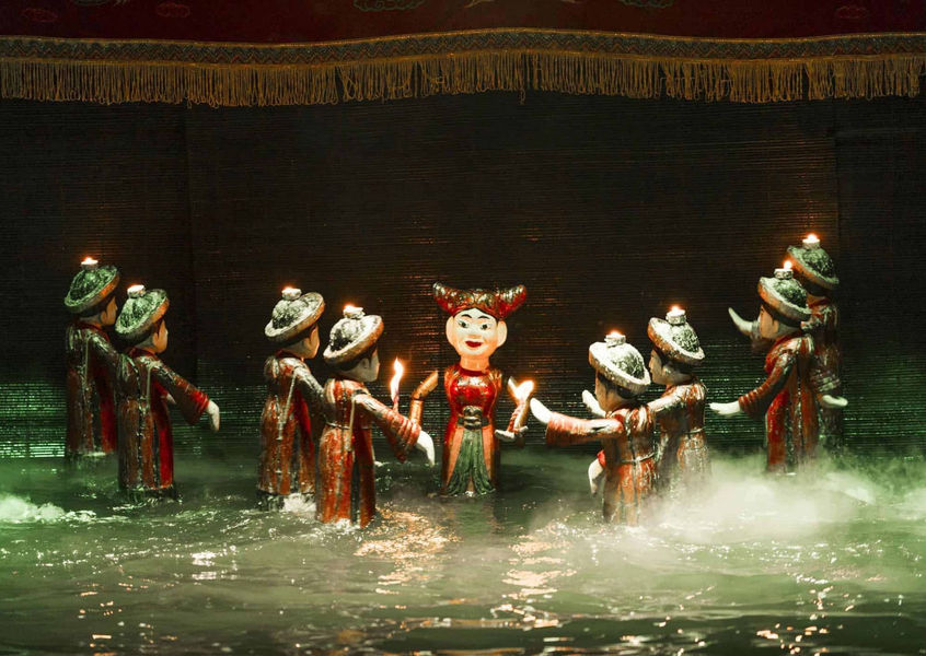 Thang Long Water Puppet Theatre fairy figure scene