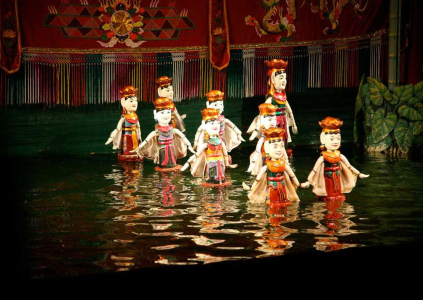 Vietnam Puppet Theatre puppets in royal attire