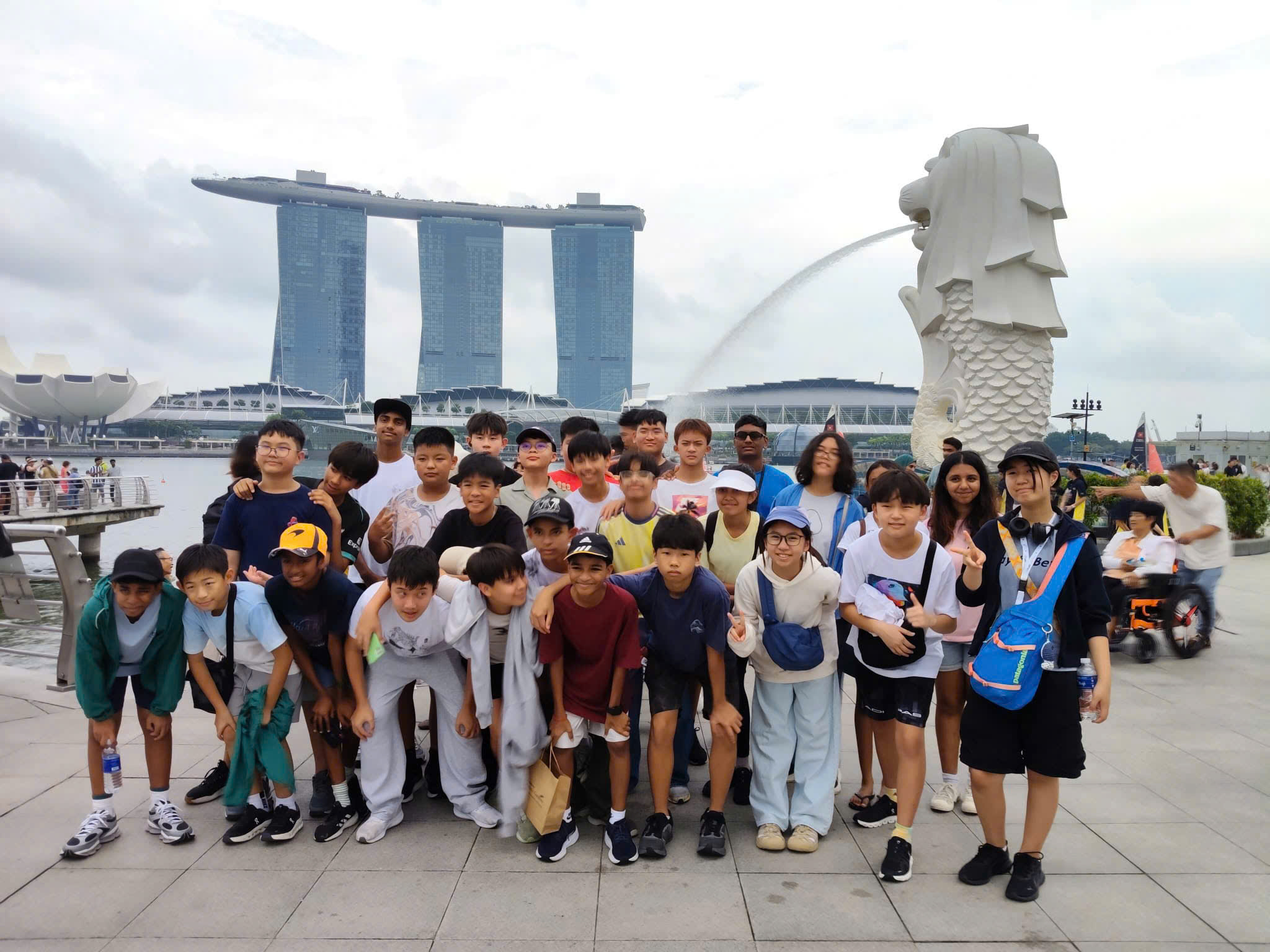 School group visiting Vietnam